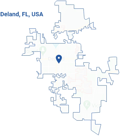 cleaning services Deland map