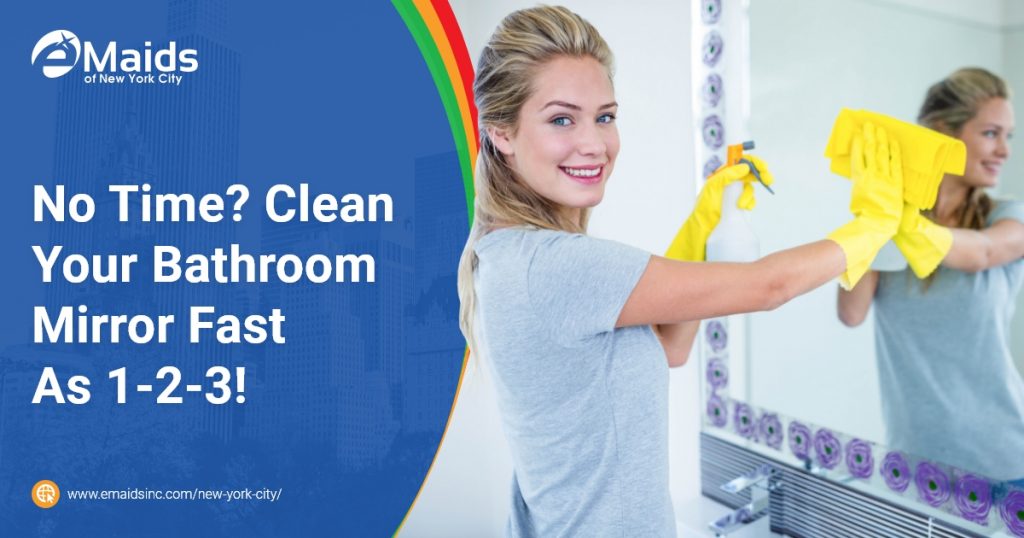 No Time Clean Your Bathroom Mirror Fast As 1-2-3!
