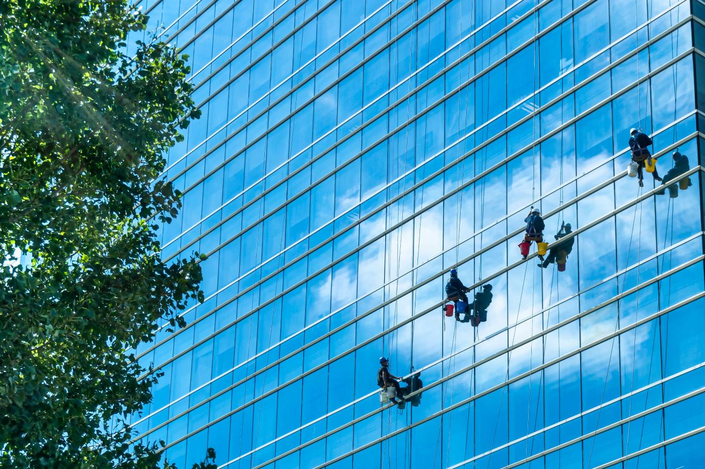 office building window cleaning